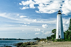 Five Mile Point Light is the Distance from New Haven -Gritty Loo